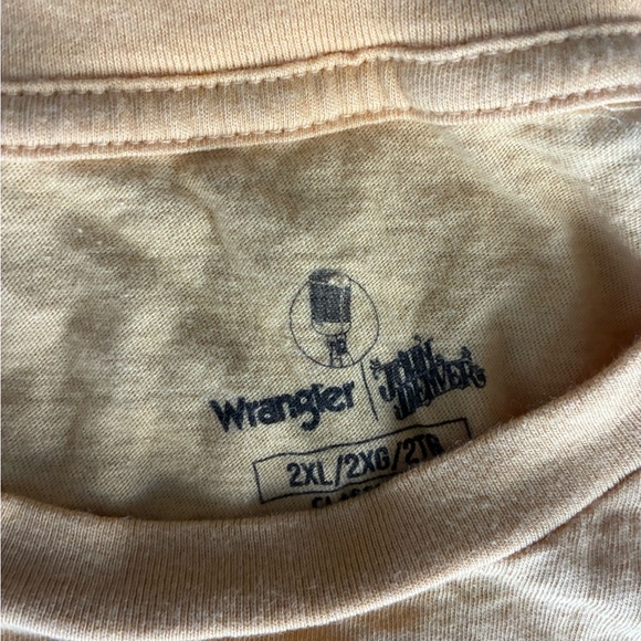 Wrangler Yellow Graphic Tee with Blue Design John Denver - Picture 3 of 5
